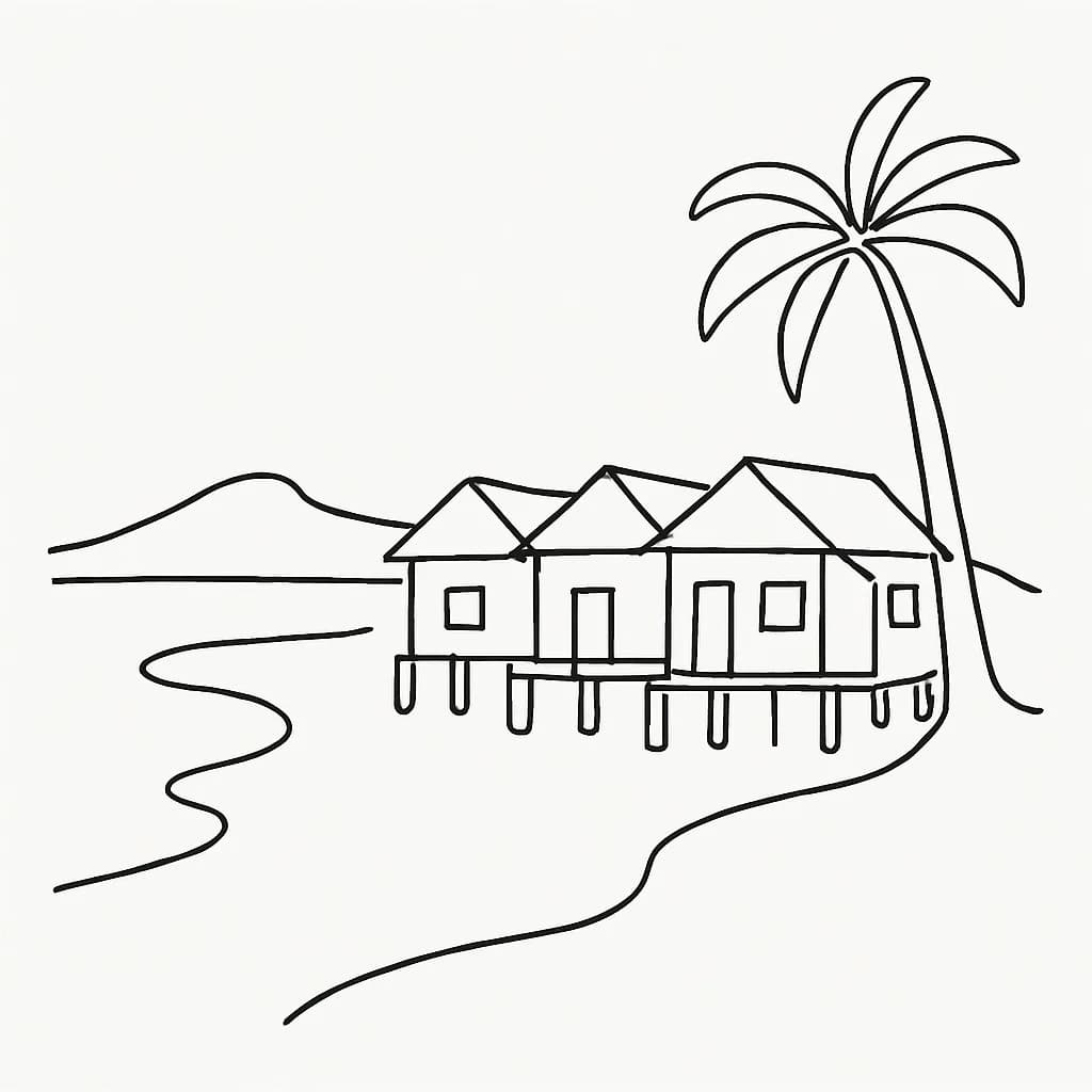 Ocam Ocam Mission Inn : Ocam Ocam Ocean-View Cottages - Hotels - Busuanga