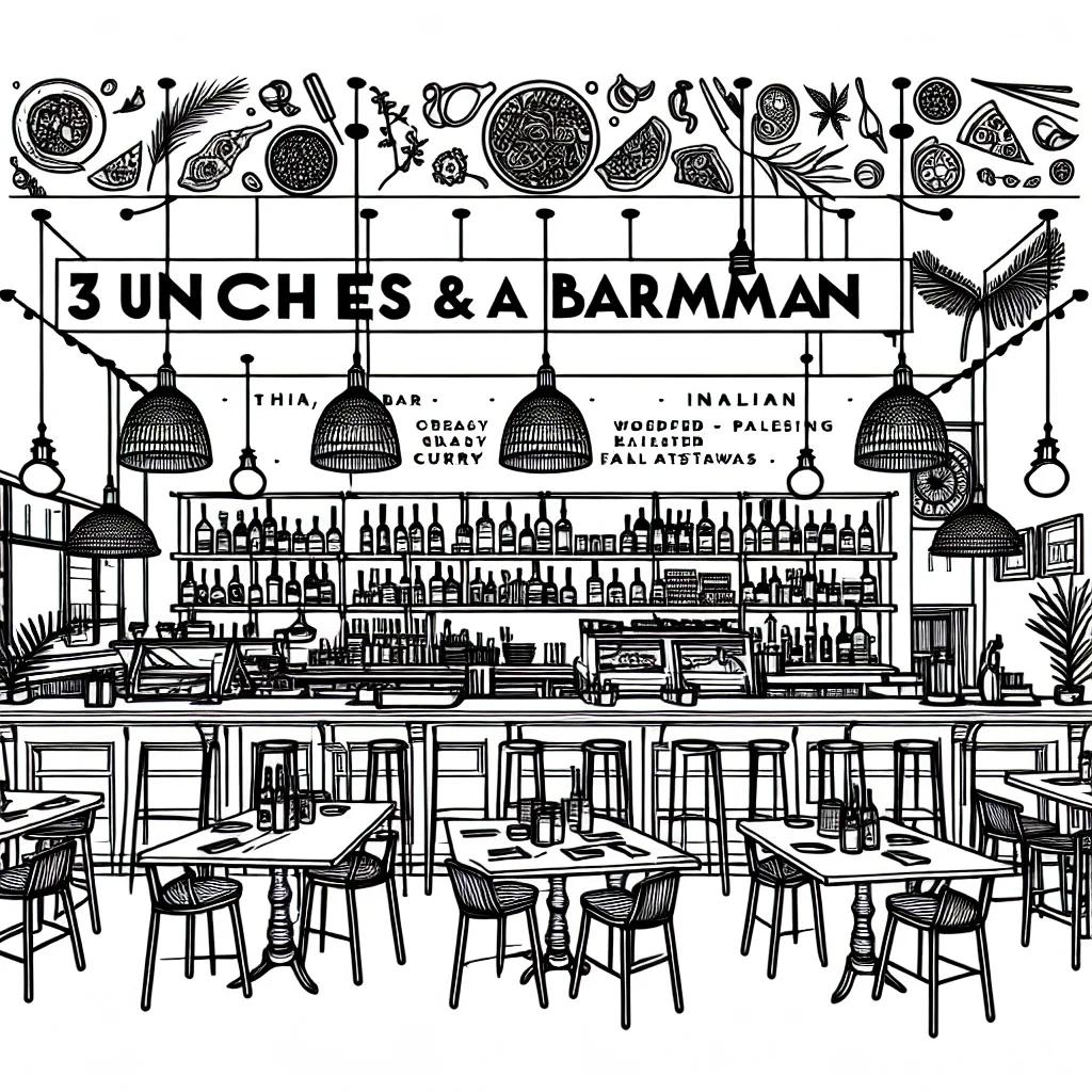 3 Uncles & a Barman AI illustration