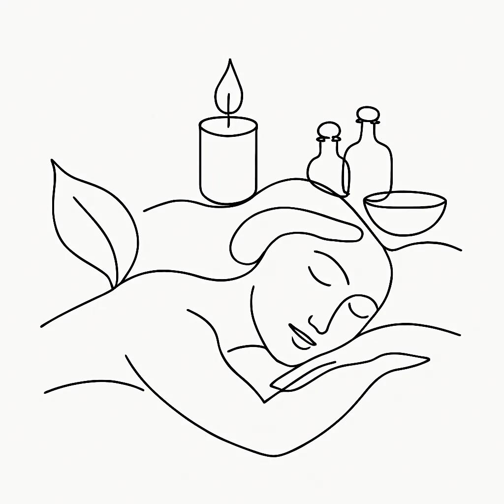 Calm Haven Wellness Spa AI illustration