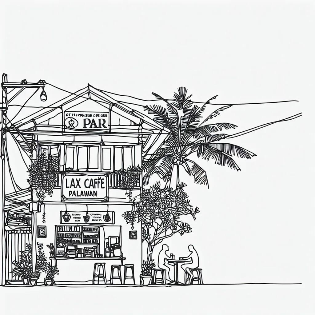 Lax Café Palawan (Coffee Shop) AI illustration