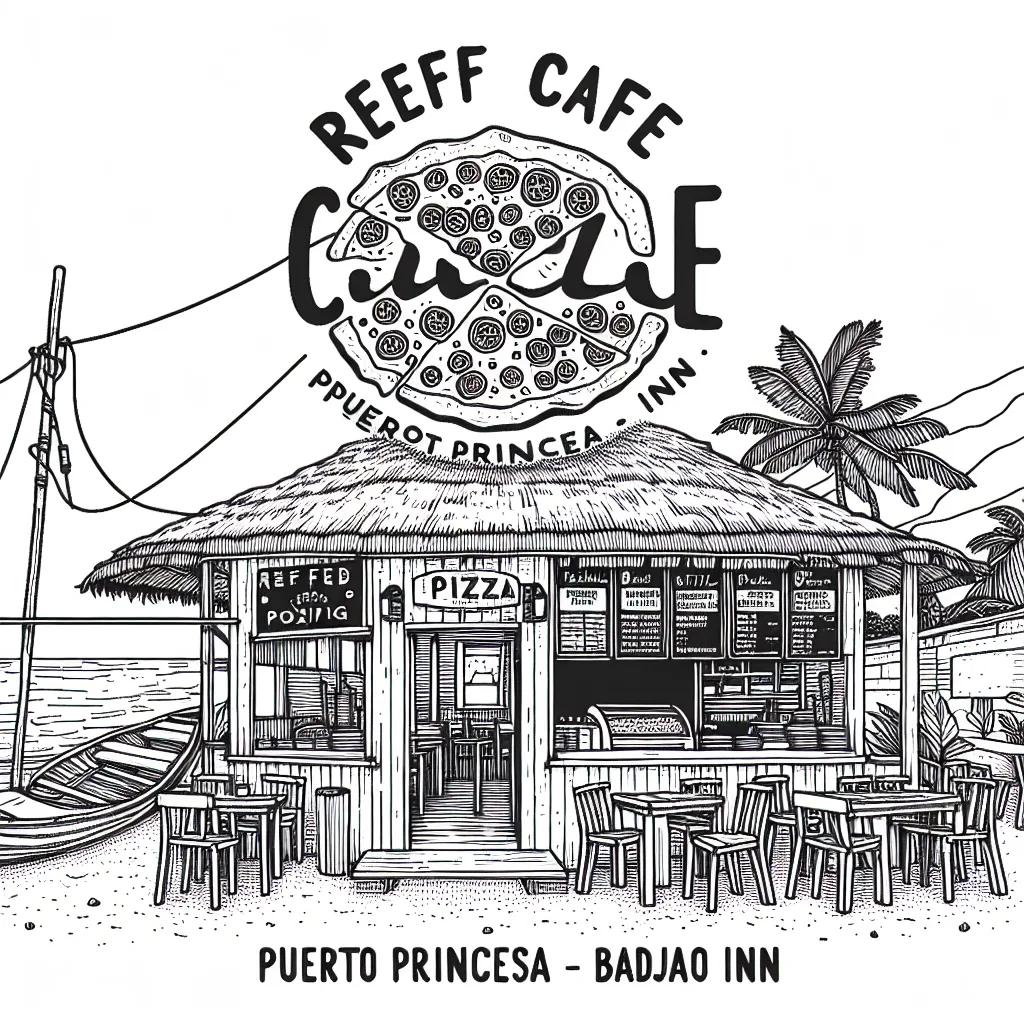 Reef Café Puerto Princesa - Badjao Inn AI illustration