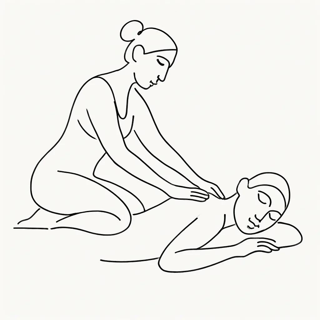 Thai Boran Massage AI illustration