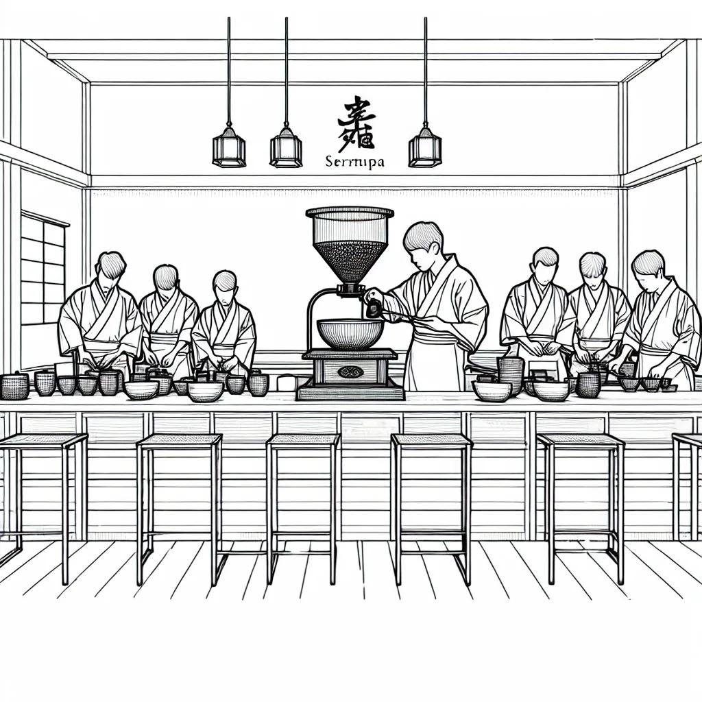 Janu Coffee and Tea AI illustration