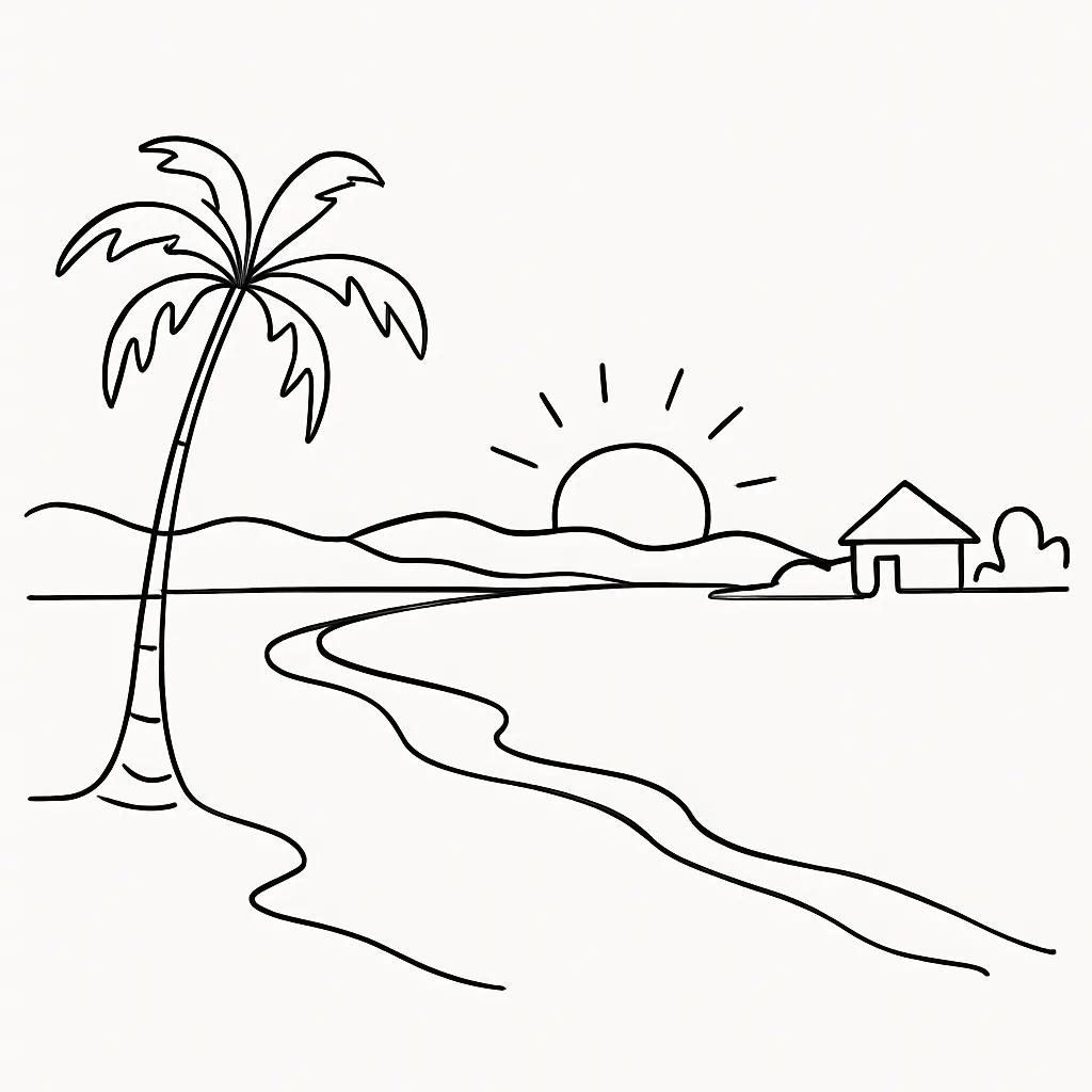 New Agutaya Beach AI illustration