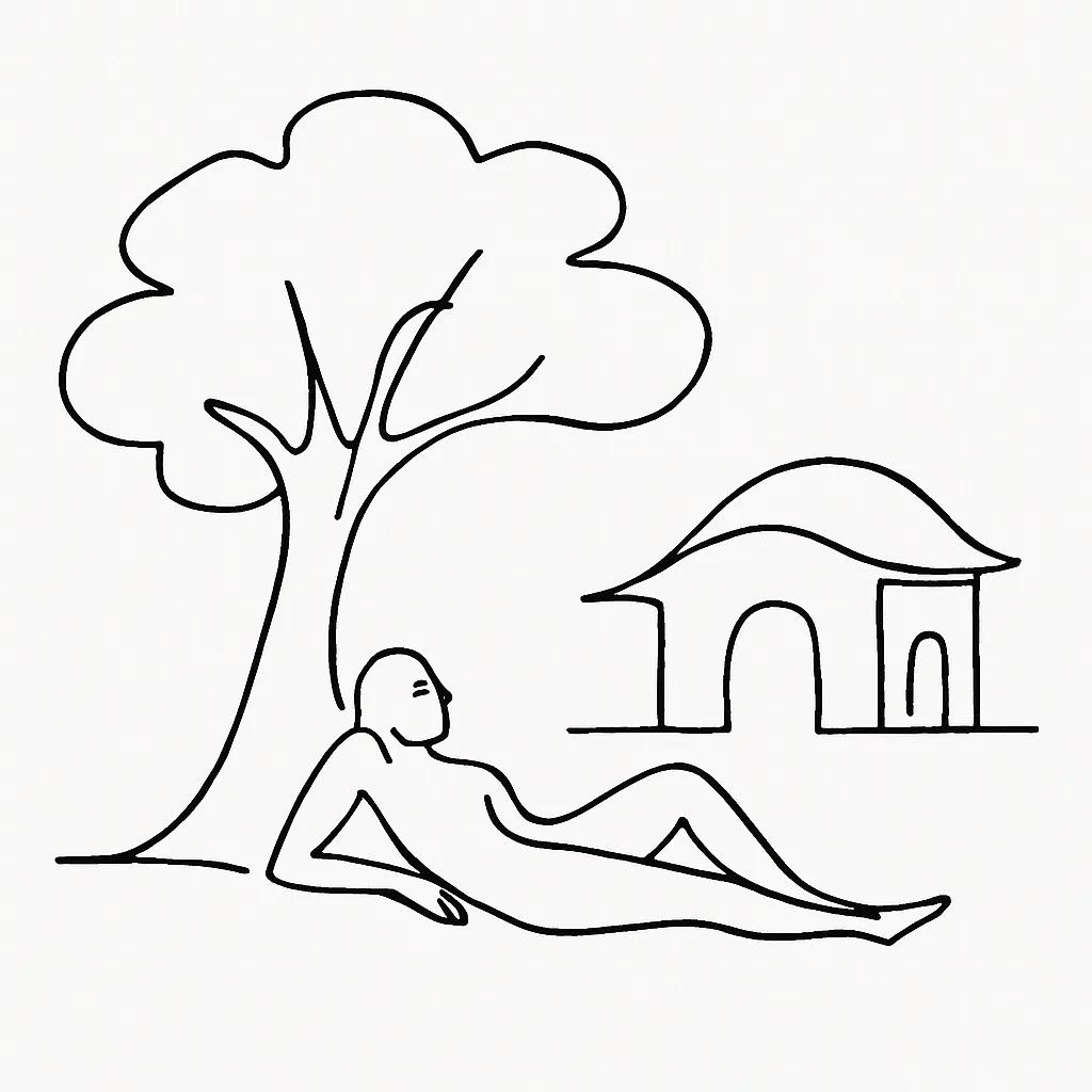TREE SHADE SPA AI illustration