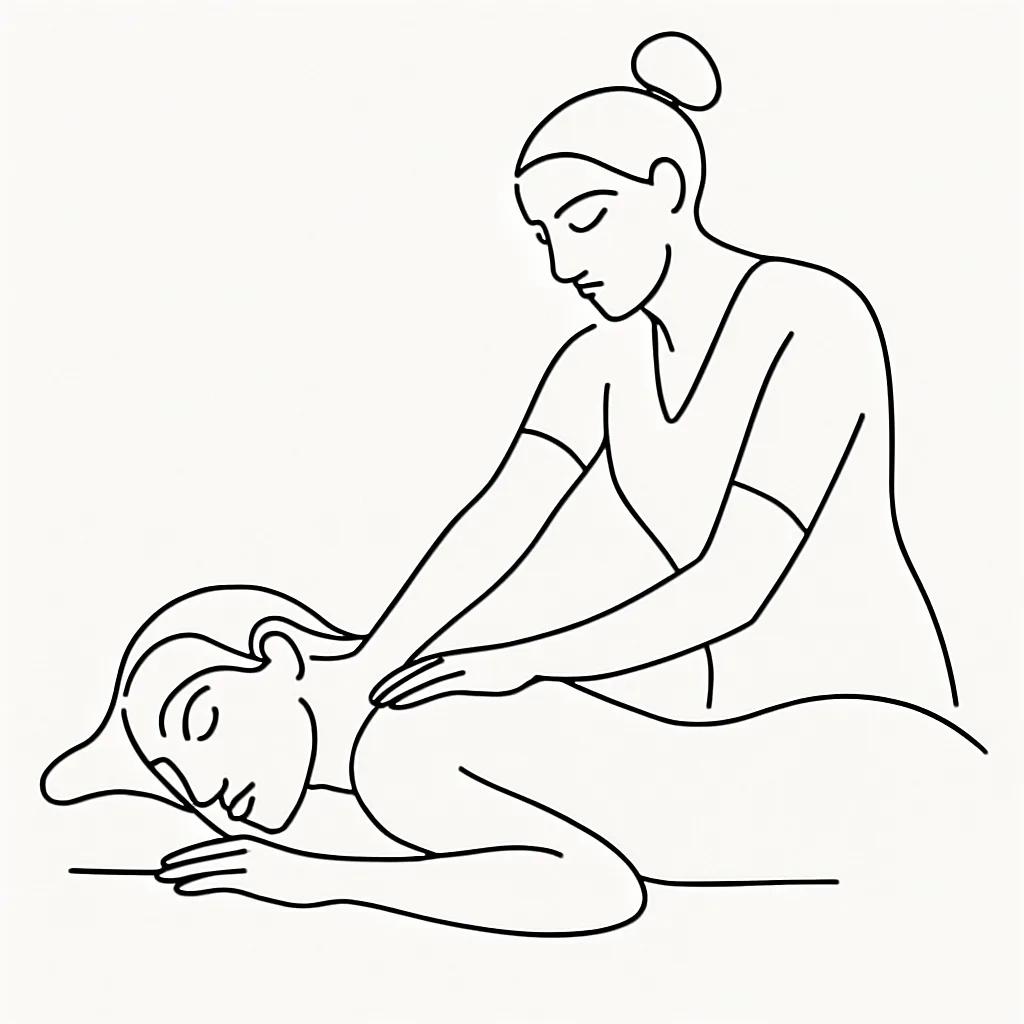 Nuat Thai Massage AI illustration