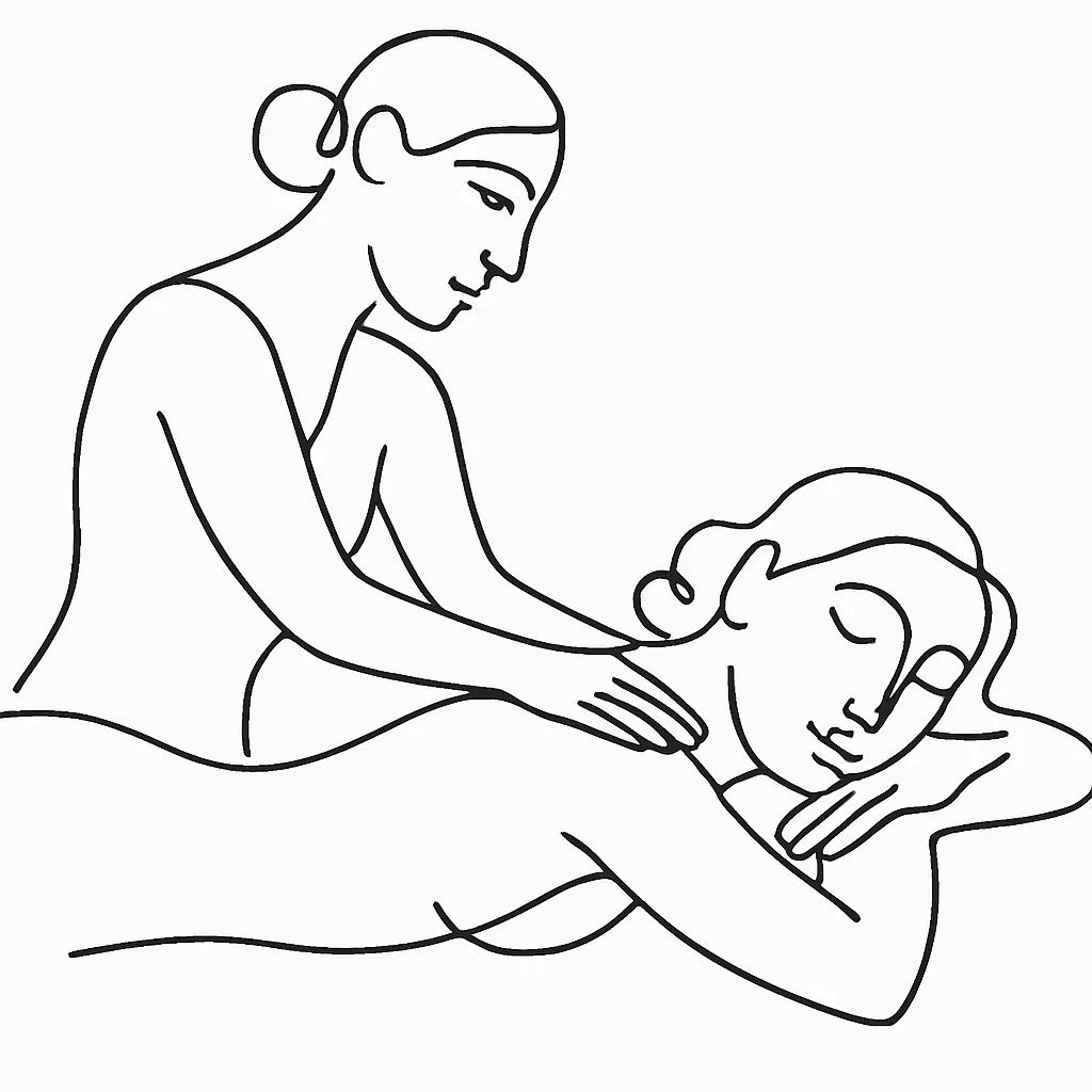 Lou Spa Massage Main AI illustration