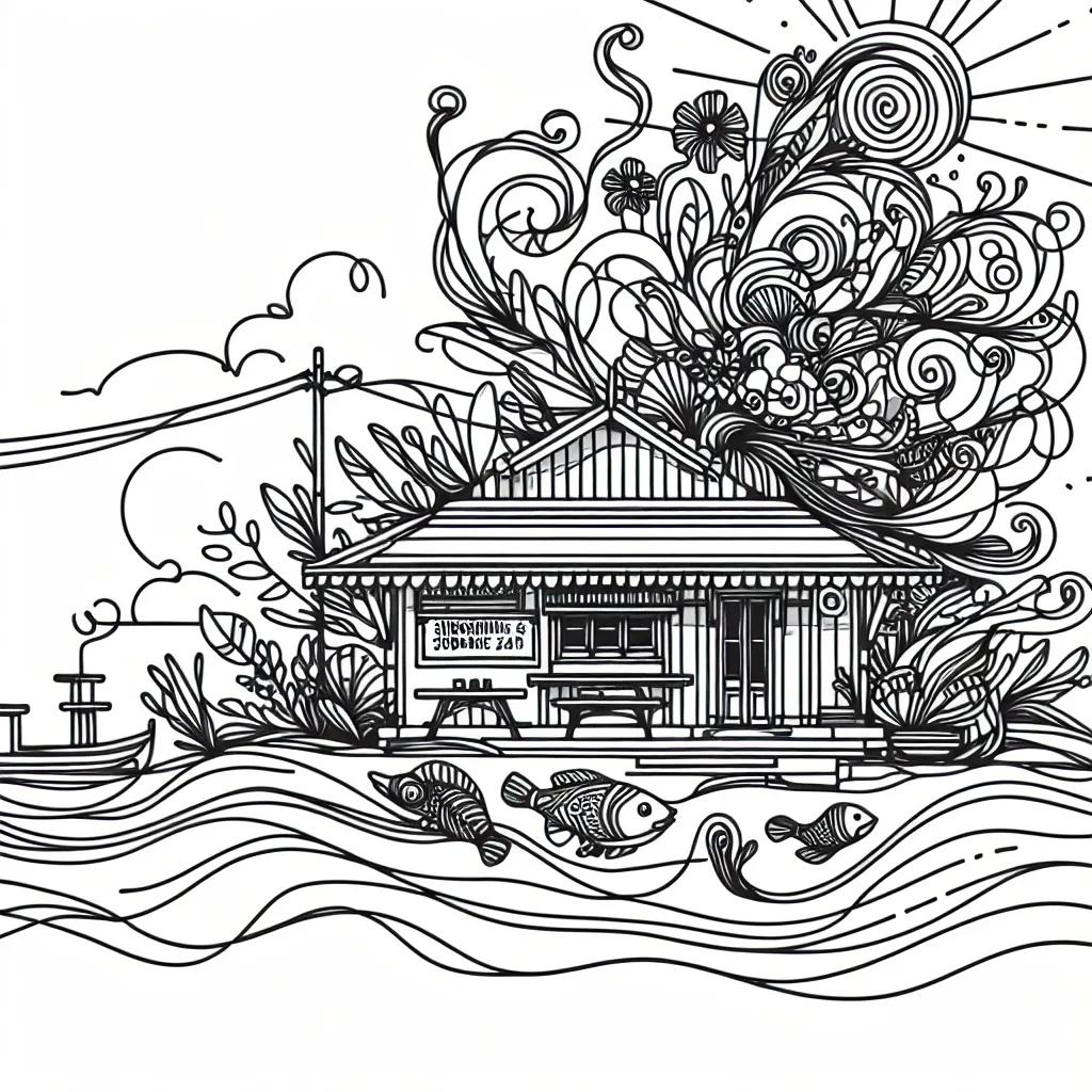 Meg Khram the Sunshine & Submarine 223 Bar AI illustration