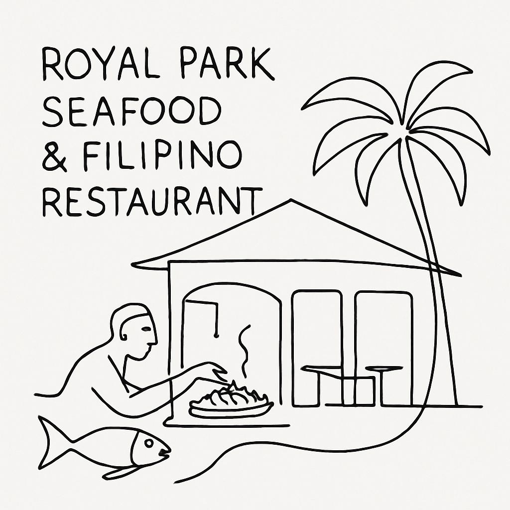 Royal Park Seafood & Filipino Restaurant AI illustration